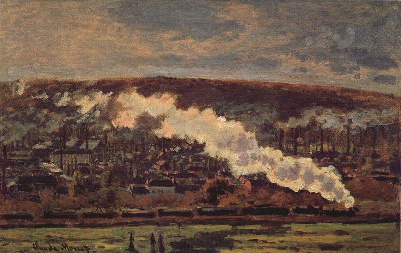 Claude Monet The Goods Train Norge oil painting art